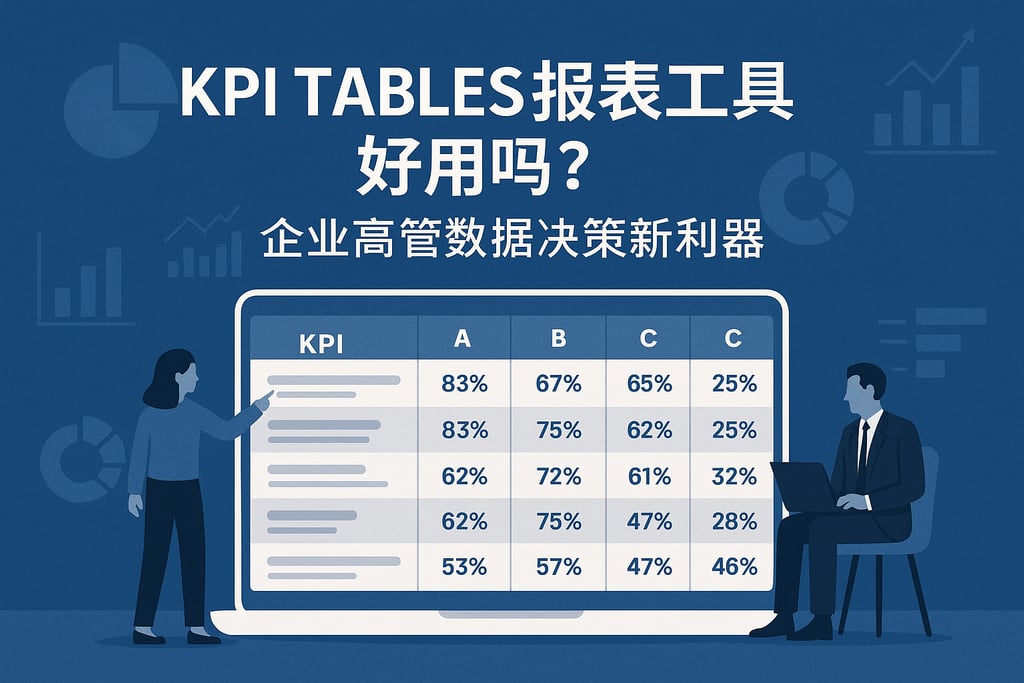 KPI Tables报表工具好用吗？企业高管数据决策新利器